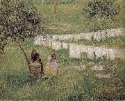 Camille Pissarro for women Laundry oil painting reproduction